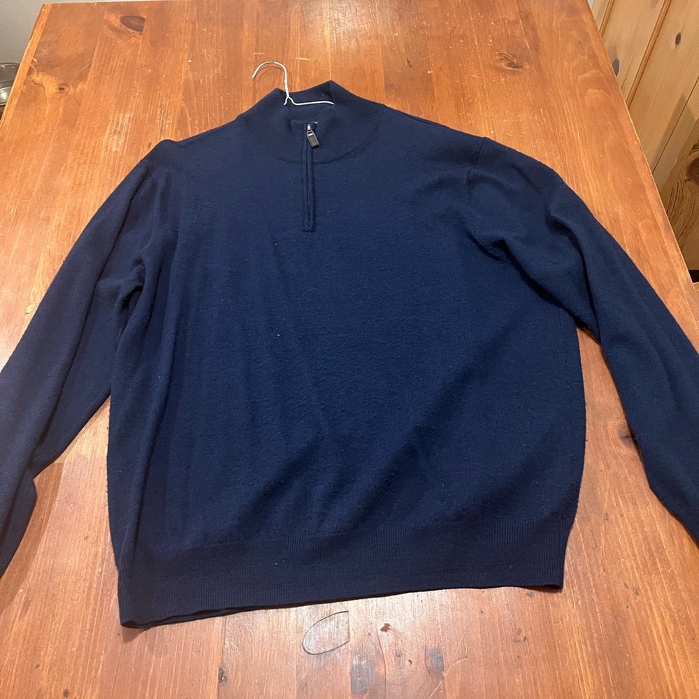 Jos. A. Bank Men's Dark Blue Zip-Up Sweater